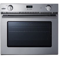 Summit Appliance SGWOGD27 27  Wide Gas Wall Oven, Comes Set for Natural Gas, 12000 BTU, 3.0 cu.ft Capacity, Stainless Steel