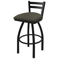 411 Jackie 25  Low Back Swivel Counter Stool with Black Wrinkle Finish and Graph Chalice Seat