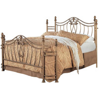 Sydney Queen Bed Antique Brushed Gold