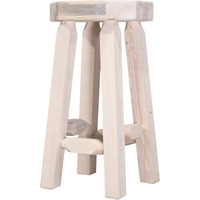 Montana Woodorks Homestead Collection Backless Barstool, Clear Lacquer Finish