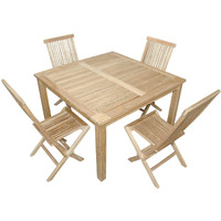 Anderson Teak Windsor Classic Chair 7-Pieces Folding Dining Set