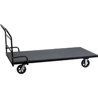 Flash Furniture Neena Folding Table Dolly with Carpeted Platform for Rectangular Tables