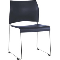 National Public Seating 8800 Series Plastic Cafetorium Chair 21.75  x 20  x 30.5 - Navy