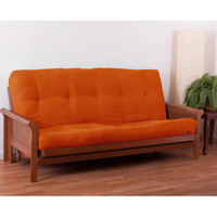 Blazing Needles Vitality 8  Microsuede Futon Mattress, Full, Tangerine Dream