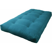 Blazing Needles Vitality 7-inch Microsuede Twin-size Futon Mattress, Aqua Blue, MATTRESS ONLY