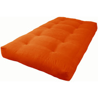 Blazing Needles Vitality 7  Microsuede Futon Mattress, Twin, Tangerine Dream