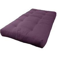 Blazing Needles Renewal 7  Twill Futon Mattress, Twin, Grape