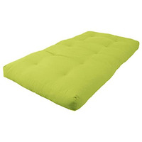 Blazing Needles Renewal 6  Twill Futon Mattress, Twin, Mojito Lime