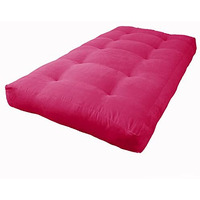 Blazing Needles Vitality 8  Microsuede Futon Mattress, Twin, Bery Berry