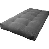 Blazing Needles Vitality 8  Microsuede Futon Mattress, Twin, Steel Grey