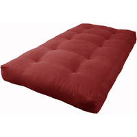 Blazing Needles Vitality 8  Microsuede Futon Mattress, Twin, Red Wine