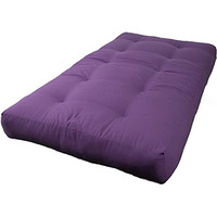 Blazing Needles Renewal 8  Twill Futon Mattress, Twin, Grape