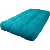 Blazing Needles Vitality 10  Microsuede Futon Mattress, Twin, Aqua Blue