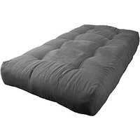 Blazing Needles Vitality 10  Microsuede Futon Mattress, Twin, Steel Grey