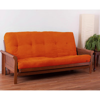 Blazing Needles Vitality 7  Microsuede Futon Mattress, Full, Tangerine Dream