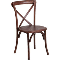 Flash Furniture HERCULES Series Mahogany Cross Back Chair