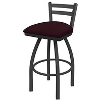 411 Jackie 25  Lo Back Sivel Counter Stool ith Peter Finish and Canter Bordeaux Seat