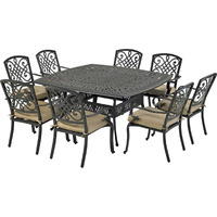 Patio Resort SQDTMN64-BT2 Bridgetown 9-Piece Dining Set