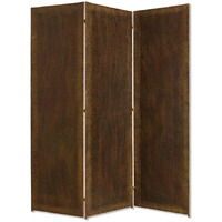 HomeRoots 72  X 65  Bronze Wood Forger Screen