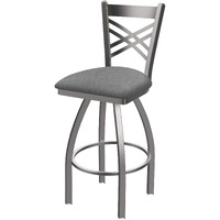 820 Catalina Stainless Steel 25  Swivel Counter Stool with Graph Alpine Seat