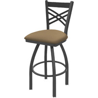 820 Catalina 25  Sivel Counter Stool ith Peter Finish and Canter Sand Seat