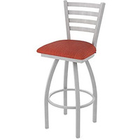 410 Jackie 25  Swivel Counter Stool with Anodized Nickel Finish and Graph Poppy Seat