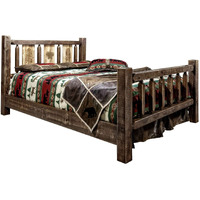 Montana Homestead Twin Bed with Stained and Lacquered Finish MWHCTBSLLZPINE