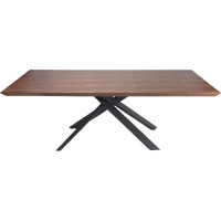 New Pacific Direct Moreno 87  Dining Table, Walnut, Gray