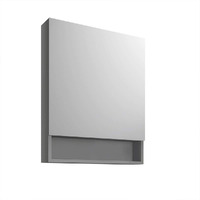 Fresca 24  Gray Bathroom Medicine Cabinet w/Small Bottom Shelf