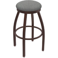 802 Misha 25  Sivel Counter Stool ith Bronze Finish and Graph Alpine Seat