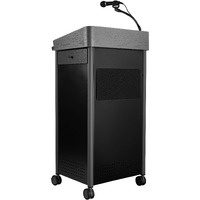 Oklahoma Sound Greystone Lectern with Sound, Charcoal, Black/Grey