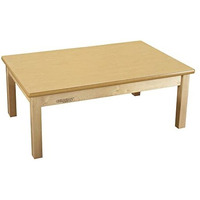 Childcraft Wood Table, Laminate Top, Rectangle, 30 x 48 x 26 Inches