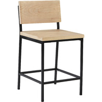 Progressive Furniture Sayer Wood/Metal Counter Stool Natural/Gunmetal