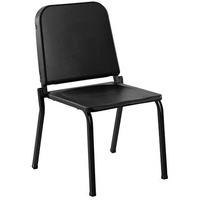 National Public Seating NPS 8200 Series 16  Modern Plastic Melody Music Chair in Textured Black