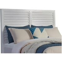 American Woodcrafters Dunescape 63  W Wood Queen Panel Headboard in White