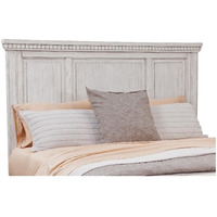 American Woodcrafters Salter Path Wood King Panel Headboard in Oyster White