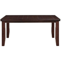 HomeRoots 48   Dark Brown Extendable Dining Table, Onesize