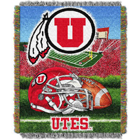 Northwest NCAA Utah Utes Unisex-Adult Woven Tapestry Throw Blanket, 48  x 60 , Home Field Advantage