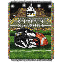 Northwest COL 051 Mississippi HFA Southern Miss Woven Tapestry Blanket