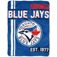 Northwest MLB Toronto Blue Jays Micro Raschel Throw, One Size, Multicolor