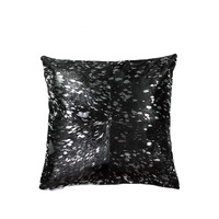 HomeRoots Decor 18-inch x 18-inch x 5-inch Silver and Black Quattro - Pillow