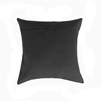 HomeRoots Salt & Pepper/Black & White Cowhide, Microsuede, Polyfill 18  X 18  X 5  Salt and Pepper Black and White Cowhide Pillow