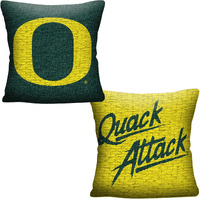 Northest NCAA Oregon Ducks Unisex-Adult Double Sided Woven Jacquard Pillo, 20  x 20 , Invert