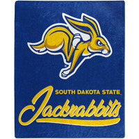 Northwest NCAA South Dakota State Jackrabbits Unisex-Adult Raschel Throw Blanket, 50  x 60 , Signature