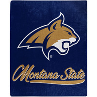 Northwest NCAA Montana State Bobcats Unisex-Adult Raschel Throw Blanket, 50  x 60 , Signature