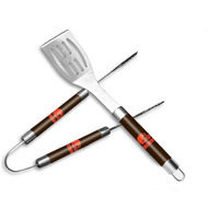 Northest The Company NFL Cleveland Brons 2-Piece BBQ Utensil Set, One Size, Team Colors