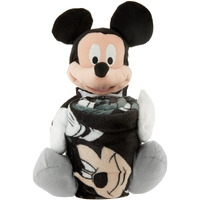 Northest The Company NBA Brooklyn Nets Character Hugger Pillo & Silk Touch Thro Blanket Set, 40  x 50 , Mickey Mouse