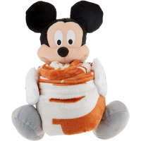 Northest The Company NCAA Texas Longhorns Character Hugger Pillo & Silk Touch Thro Blanket Set, 40  x 50 , Mickey Mouse