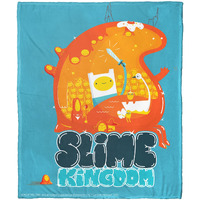 Northwest Adventure Time Silk Touch Throw Blanket, 50  x 60 , Slime Kingdom