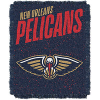 Pelicans OFFICIAL NBA  Headliner  Woven Jacquard Thro Blanket